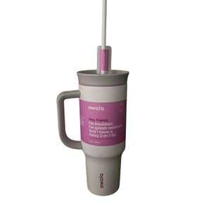 Owala White and grey Insulated 40oz Mug